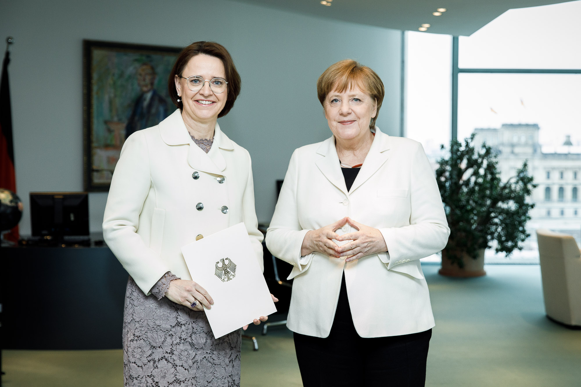 Staatsministerin Annette Widmann-Mauz MdB, Bundeskanzlerin Dr. Angela Merkel